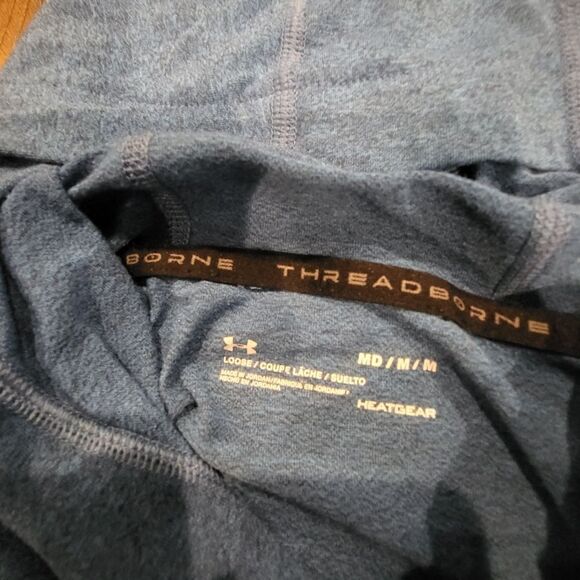 Womans Under Armour Blue Hoodie Medium - Picture 5 of 6